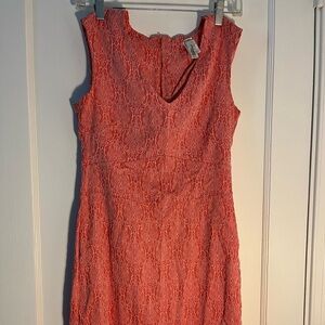 Pyramide Coral under knee dress size medium